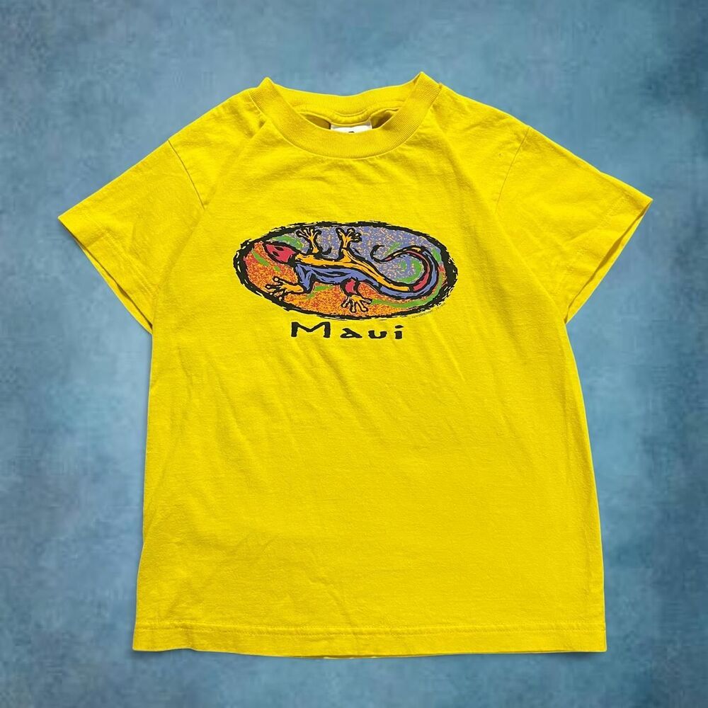 Kids yellow t-shirt Maui Gecko AAA